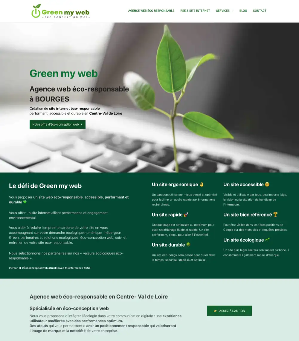 Green my web agence web éco responsable